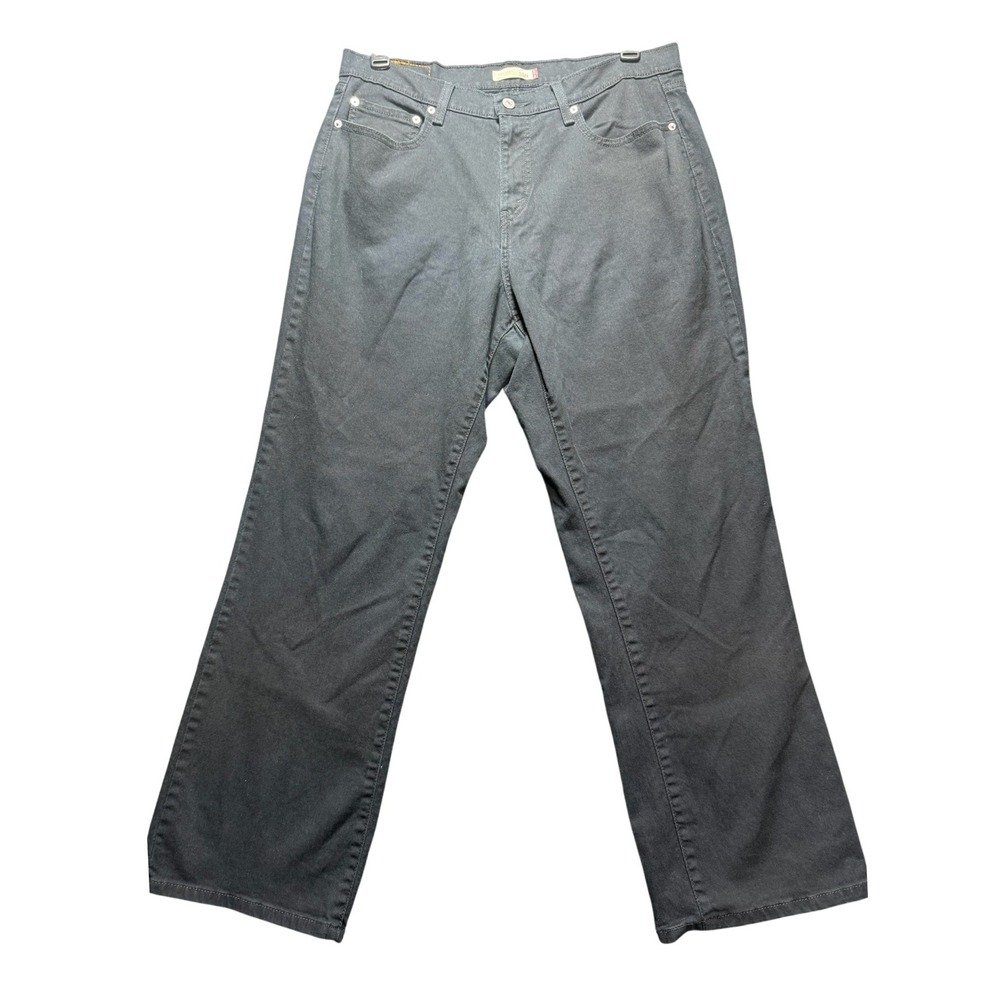 Levi's 550 Relaxed Boot Cut Jeans Mens 18M Black Denim Stretch 052176708822